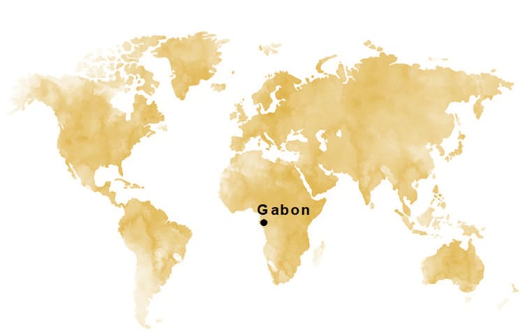 map gabon ecology enteric viruses wild animals